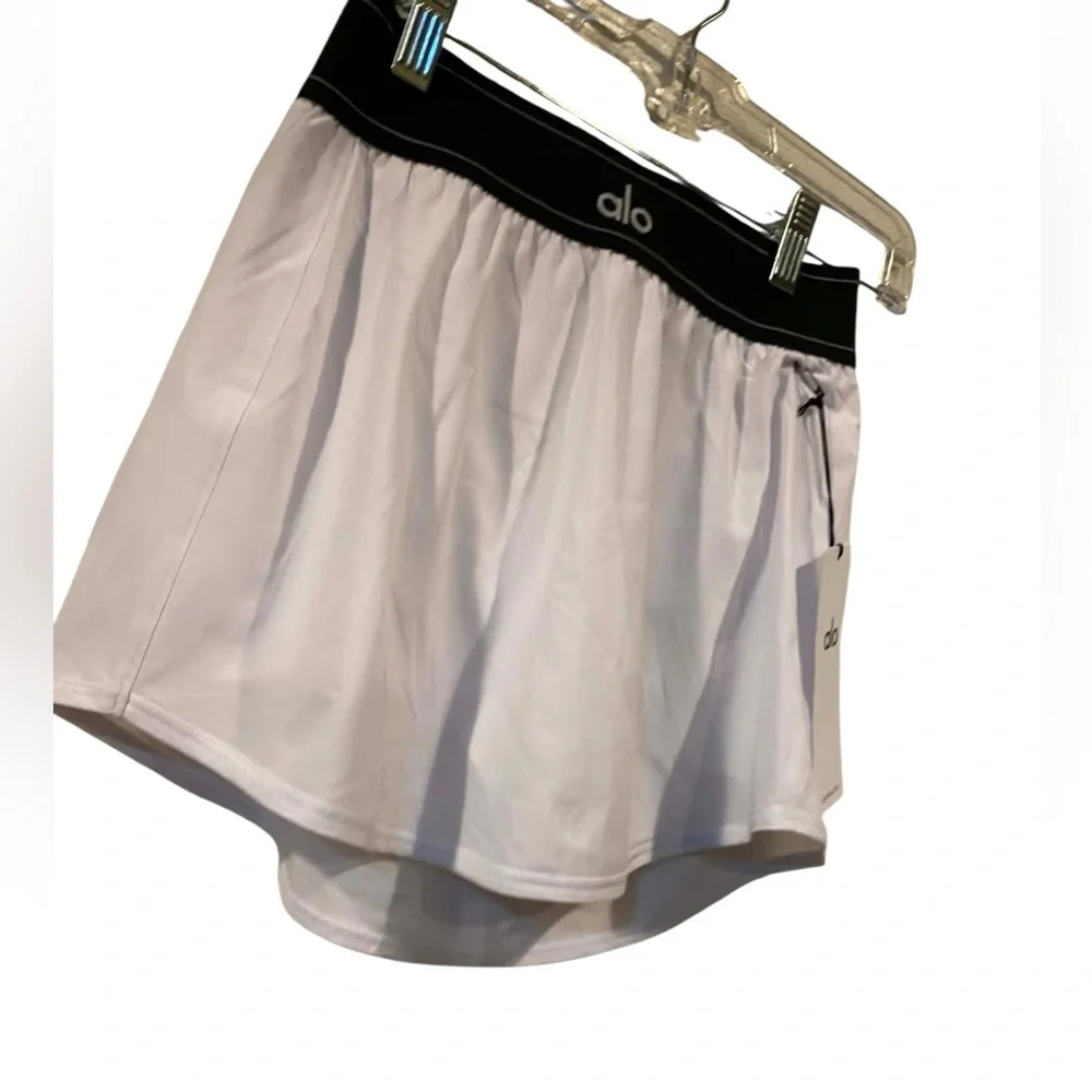 NWT Alo Yoga match point tennis skirt WHITE Size S